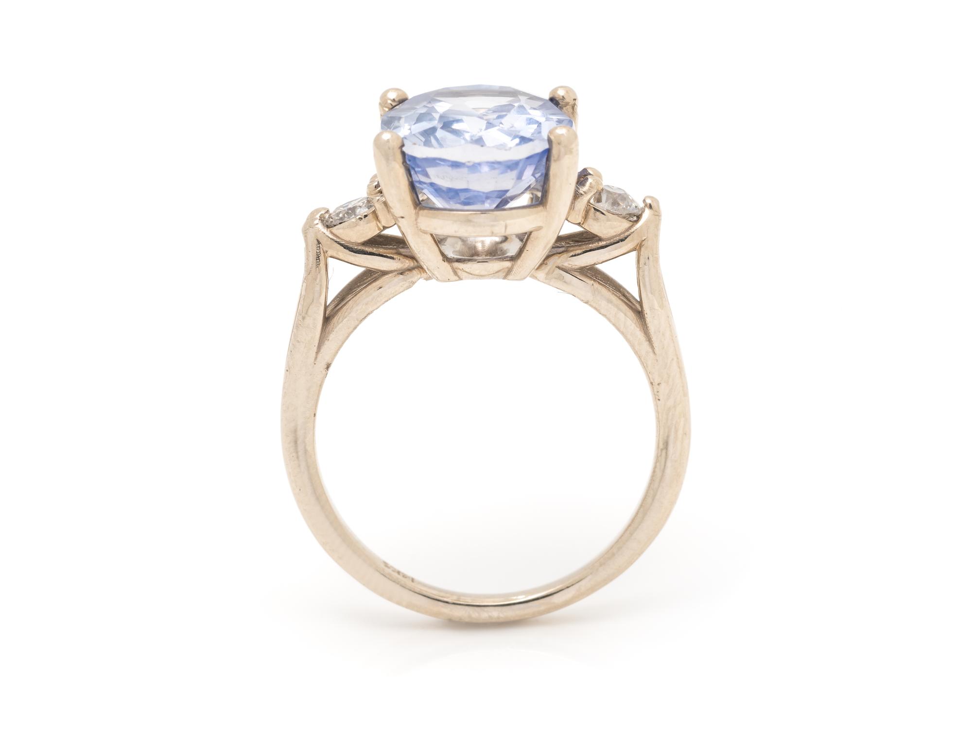 TANZANITE AND DIAMOND RING