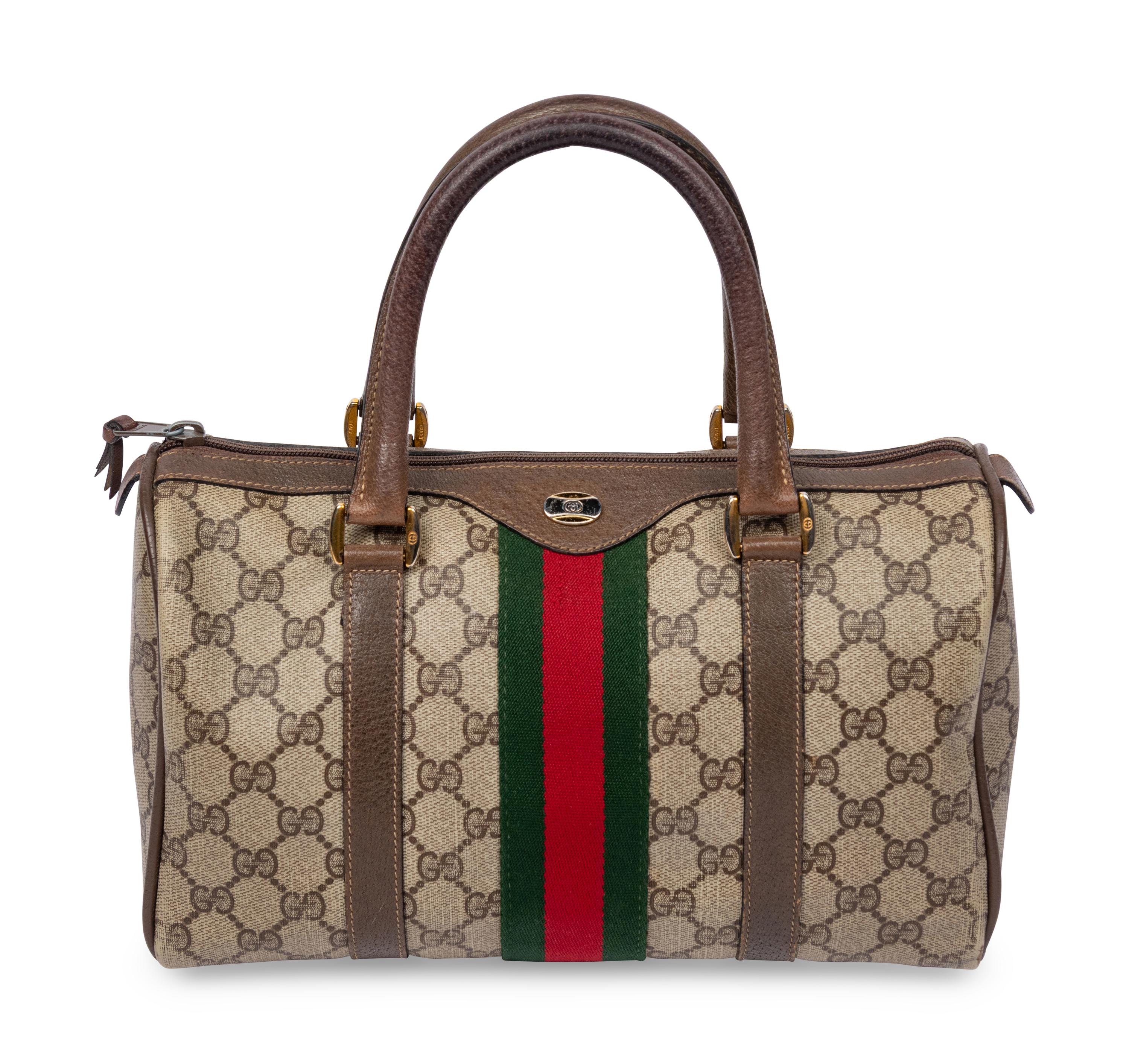Gucci, GG Monogram Boston Bag