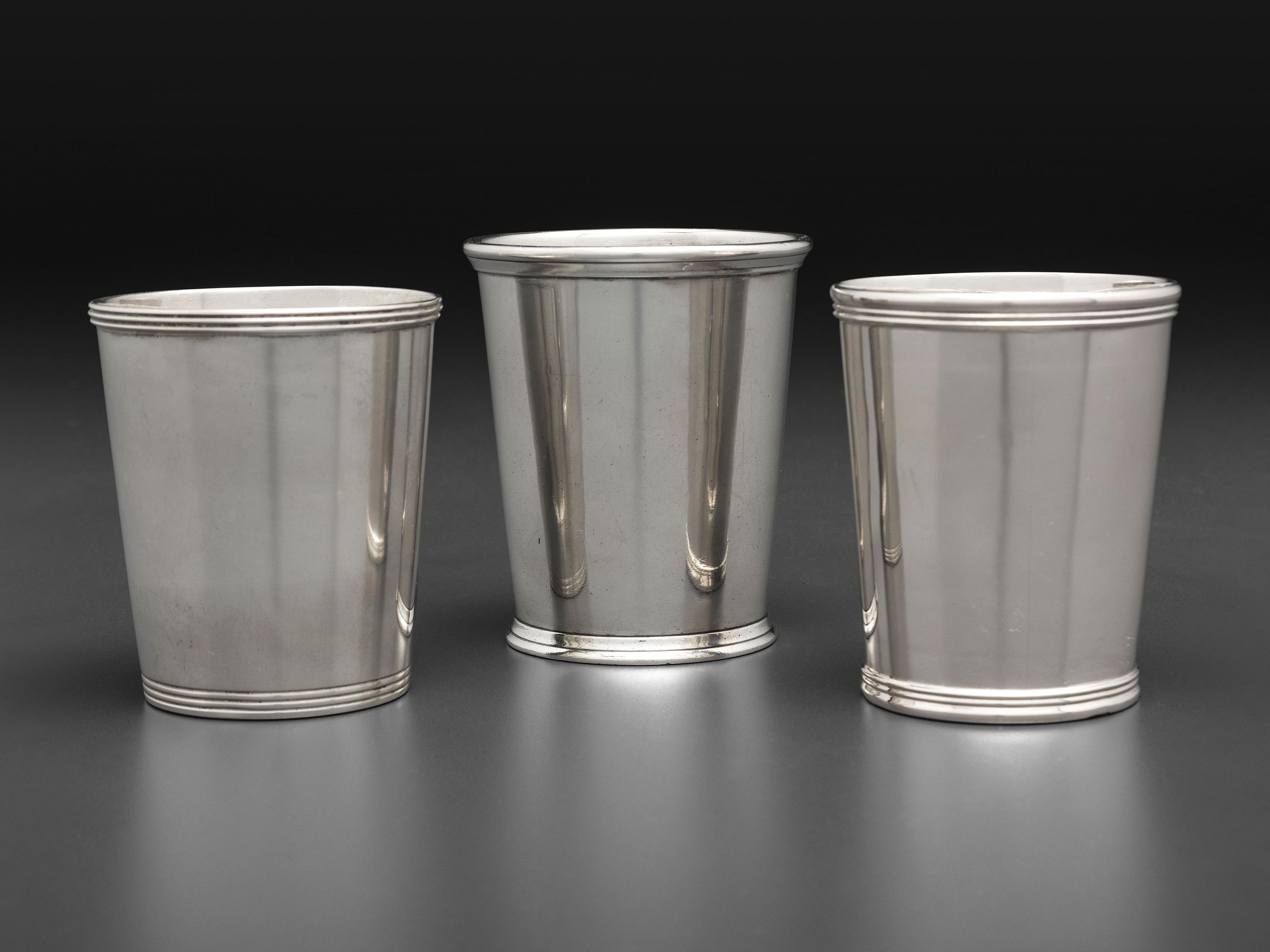 Three American Silver Julep Cups