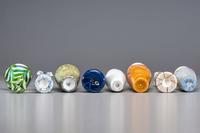 Eight American Art Glass Vases