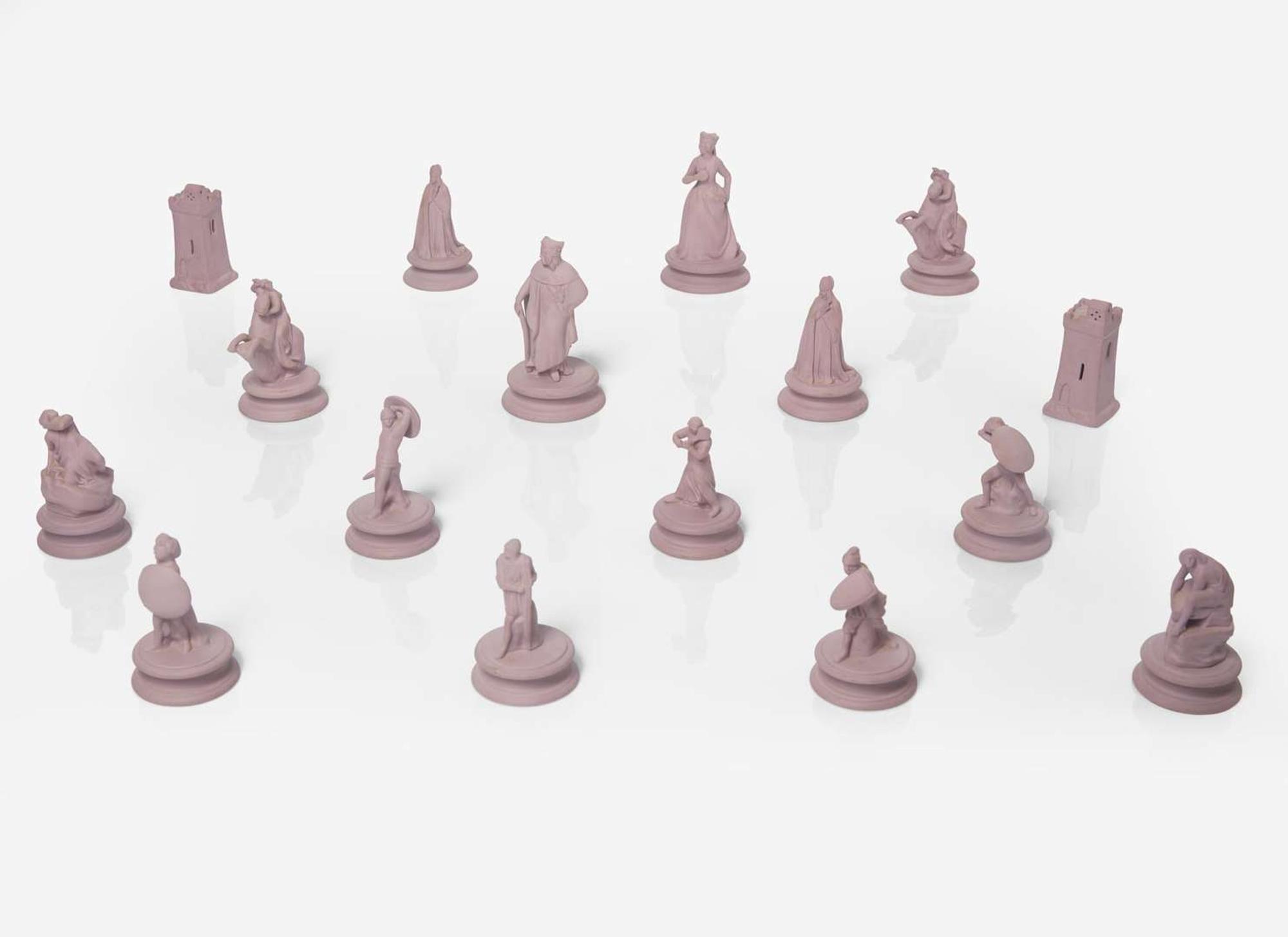 A Wedgwood Jasperware Chess Set, UK, 2006