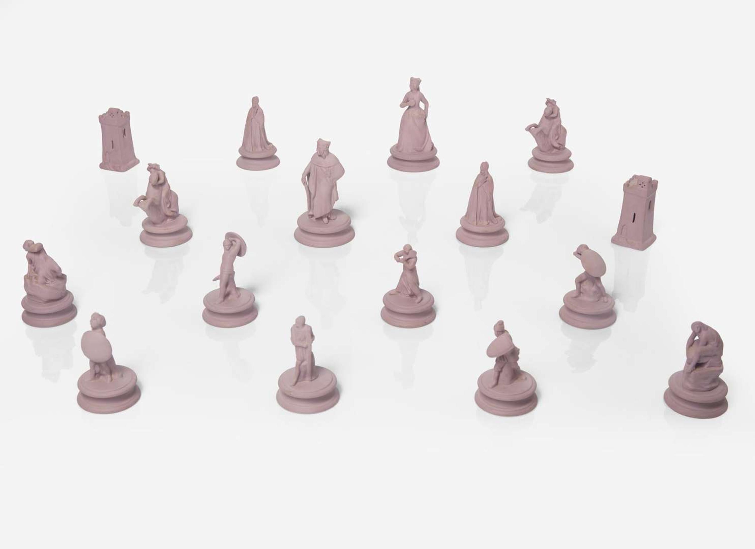 A Wedgwood Jasperware Chess Set, UK, 2006