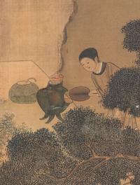 Two Chinese Ink and Color Paintings