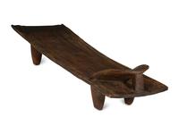 A West African Hardwood Bed and Work Bench