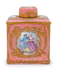 A French Enameled Tea Caddy