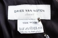 A Dries Von Noten Black Wool Wrap Vest, Size 38.