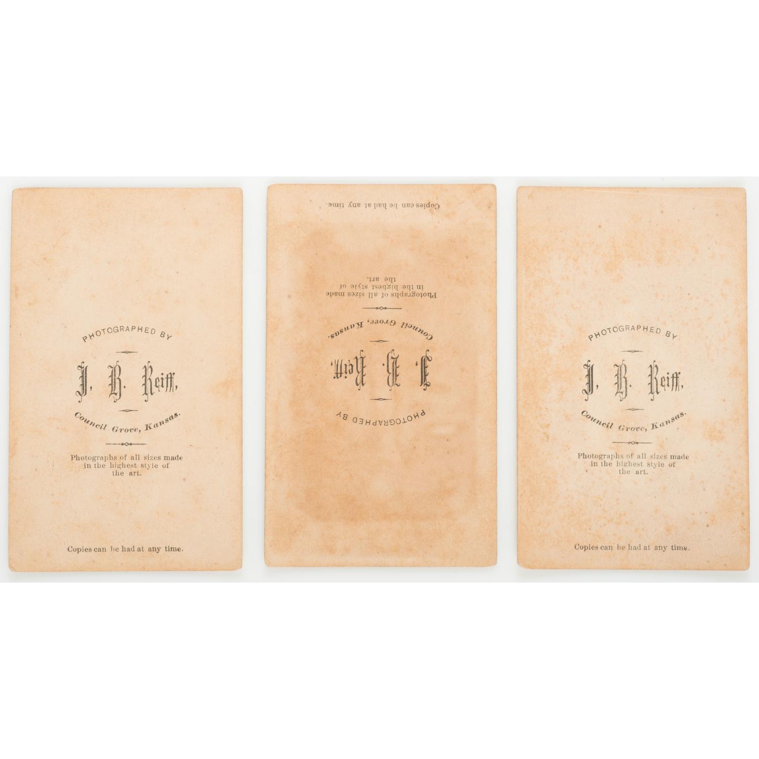 Kansa Indian Family CDV by Reiff, Plus