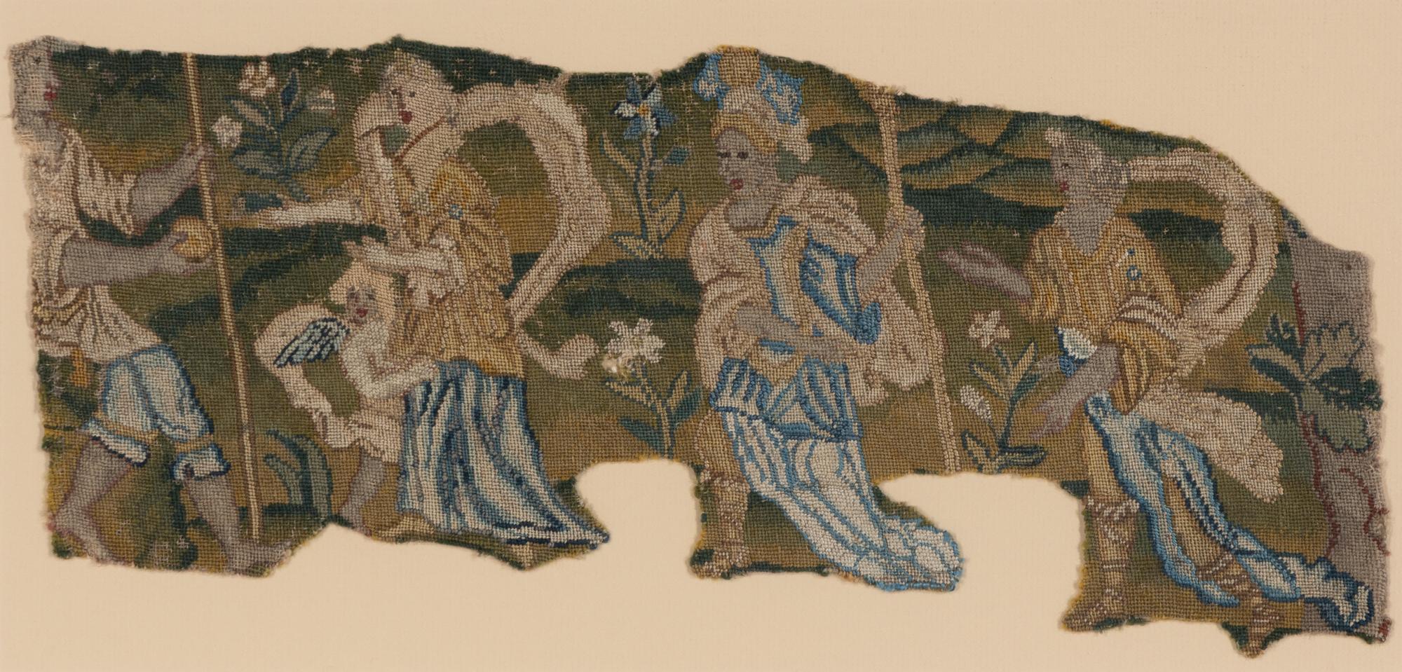 Three Framed Continental Tapestry Fragments