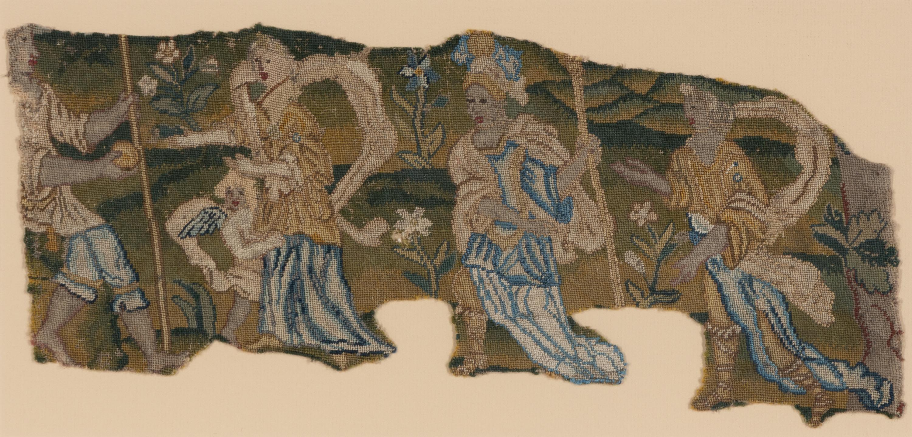 Three Framed Continental Tapestry Fragments