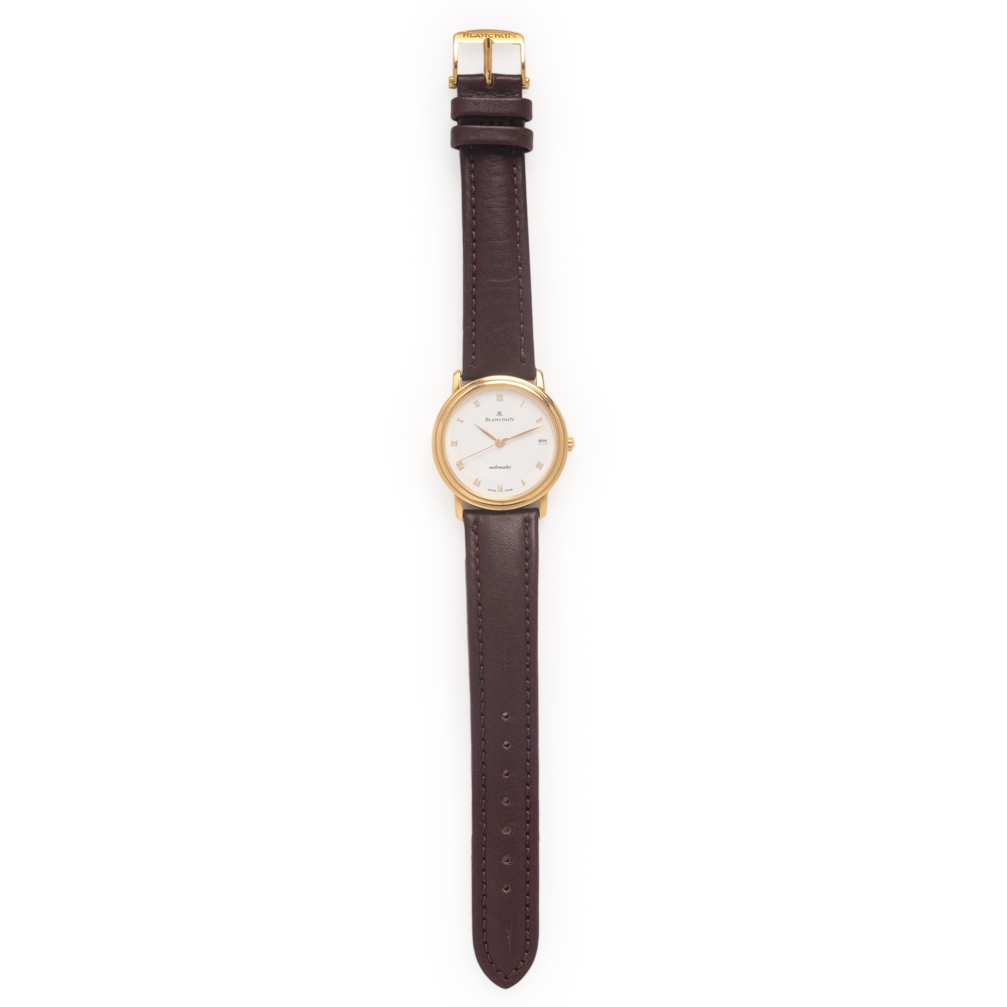 Blancpain, 18K Yellow Gold 'Villeret' Watch, with Box & Booklets