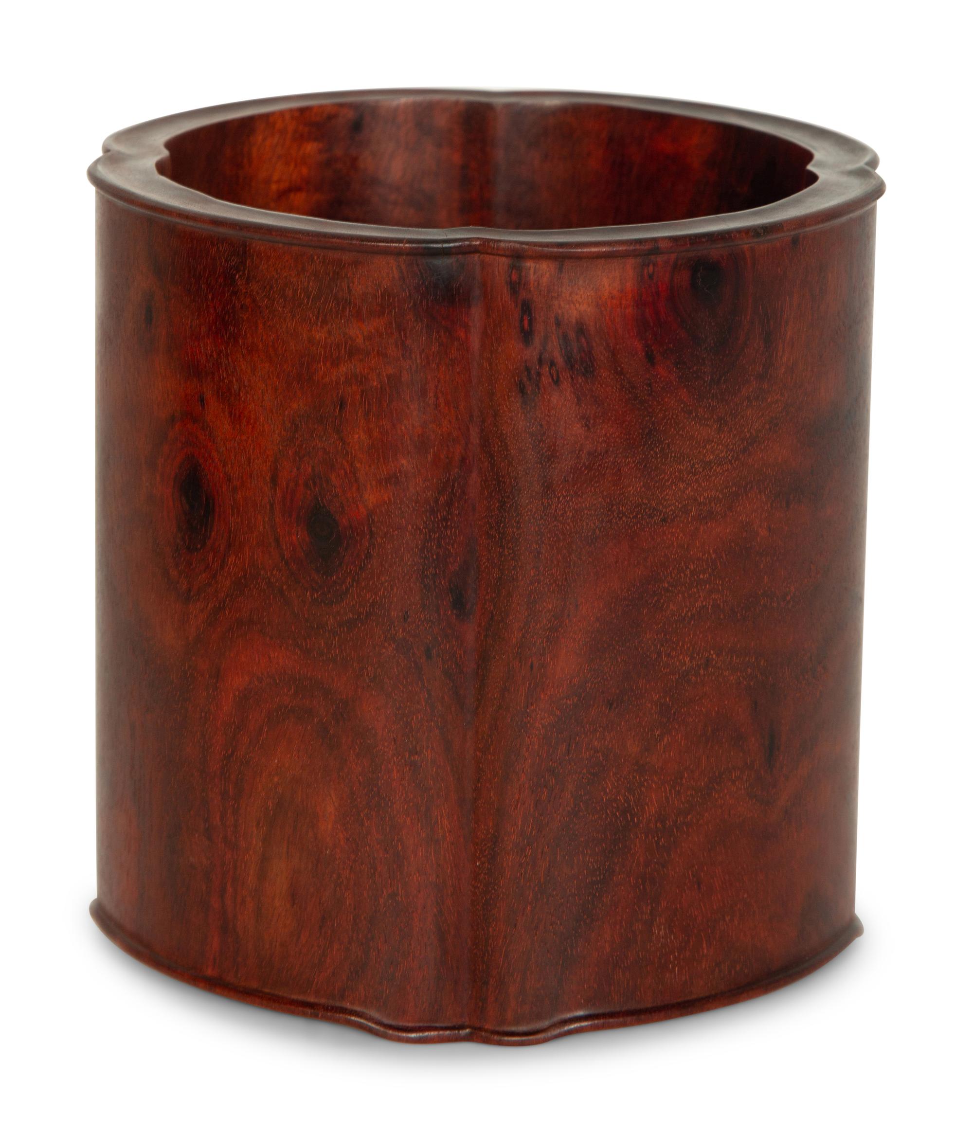 A Chinese Huanghuali Brushpot