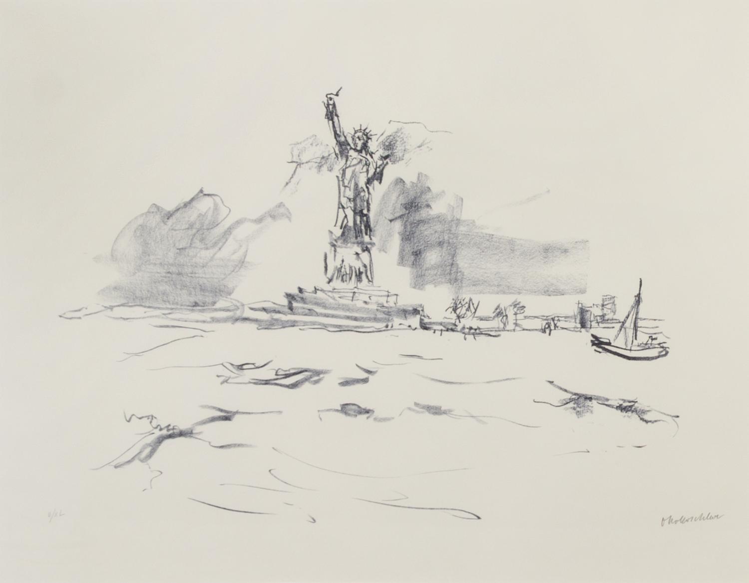 Oskar Kokoschka, (German, 1886-1980), Manhattan, 1967 (portfolio of 5)