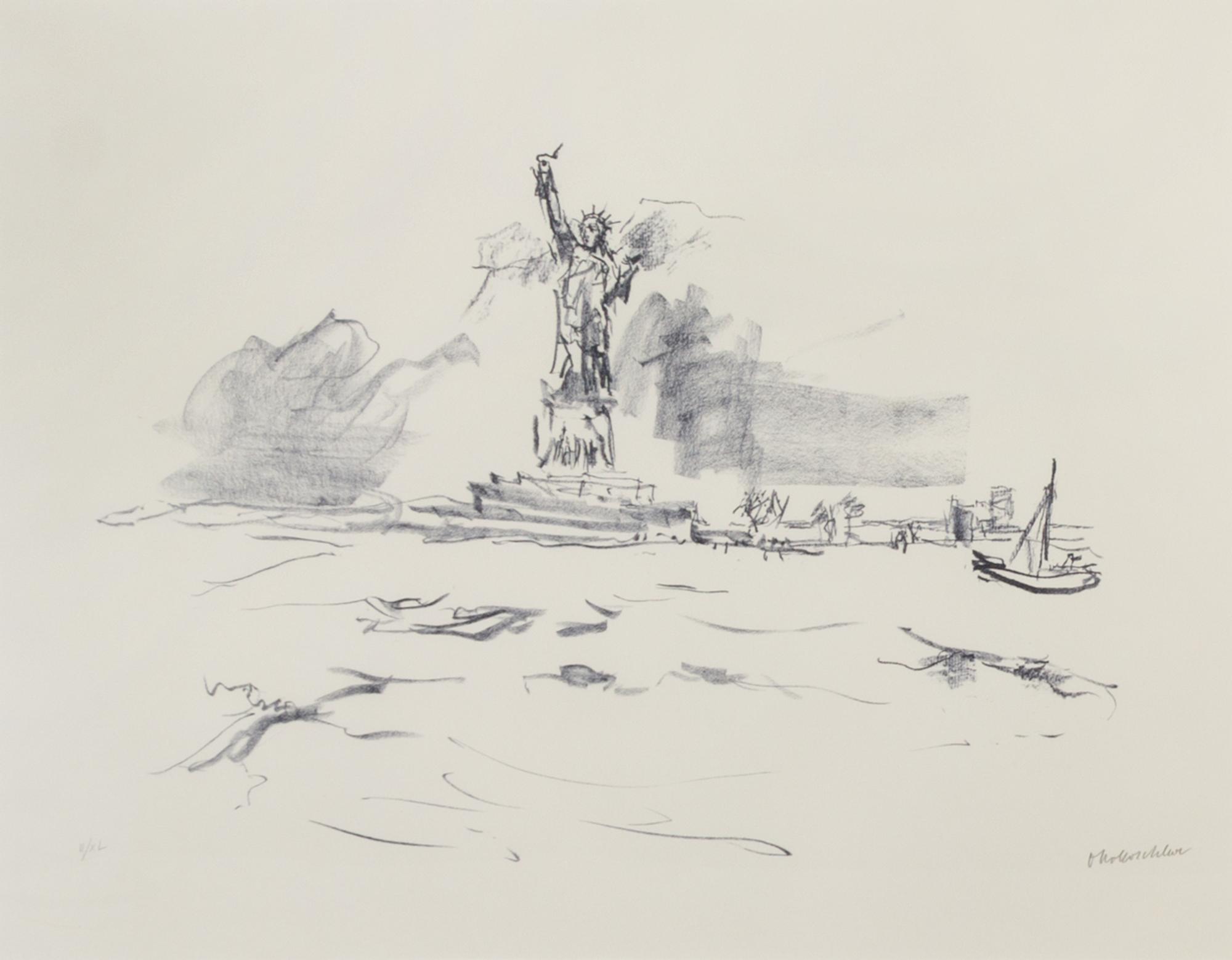 Oskar Kokoschka, (German, 1886-1980), Manhattan, 1967 (portfolio of 5)