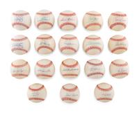 A Group of 18 500 Home Run Club Signed Autograph Baseballs (Beckett Authentication Services),