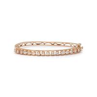 YELLOW GOLD AND DIAMOND BANGLE BRACELET