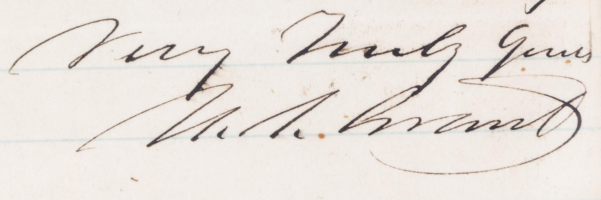 GRANT, ULYSSES S. ALS ("U.S. Grant"), 1 pg., Santa Fe, NM, July 16, 1880. To "Mr. Hines."