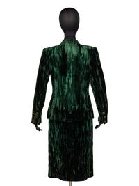Custom Chez Ninon, Velvet Skirt Suit