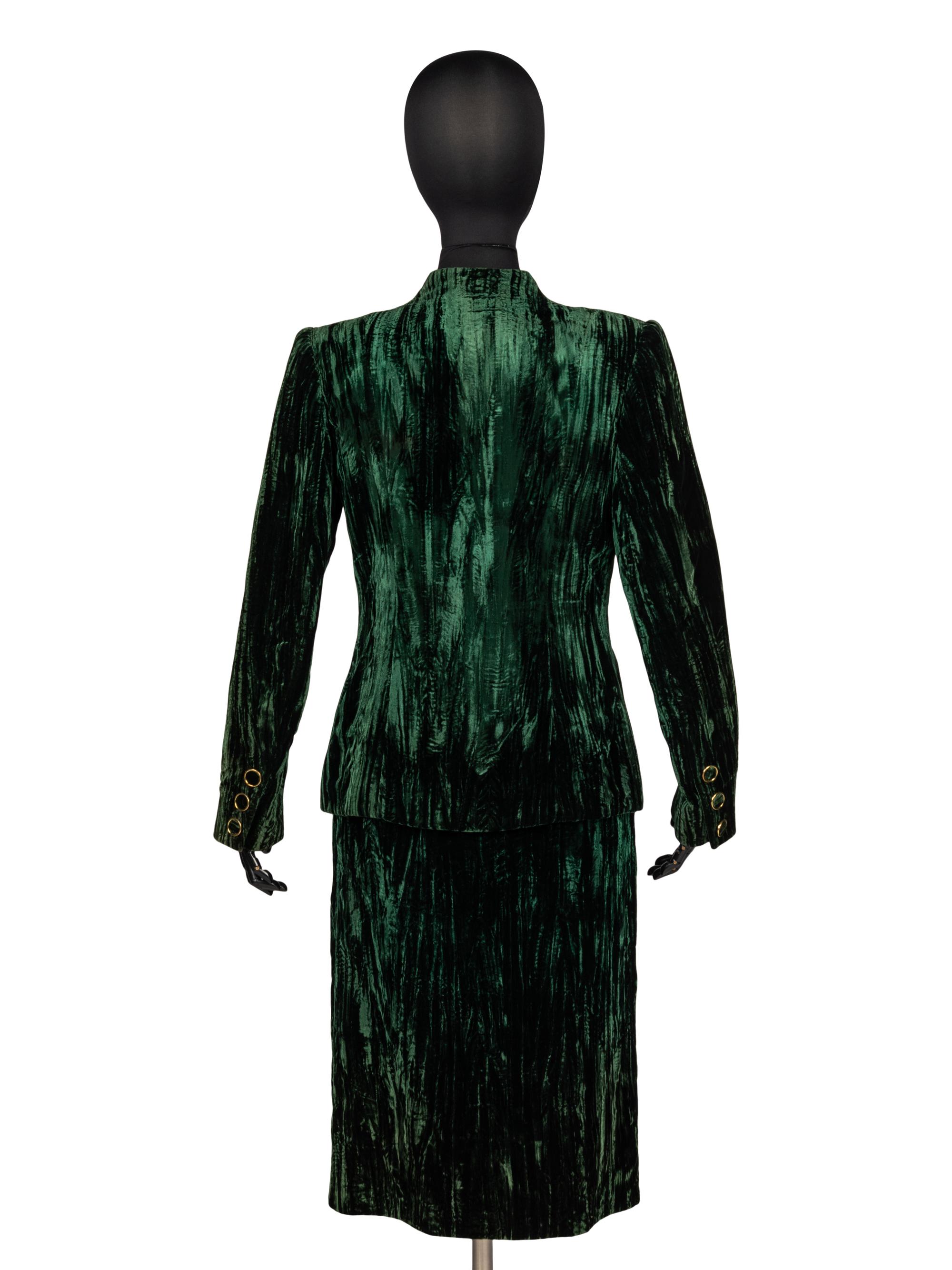 Custom Chez Ninon, Velvet Skirt Suit
