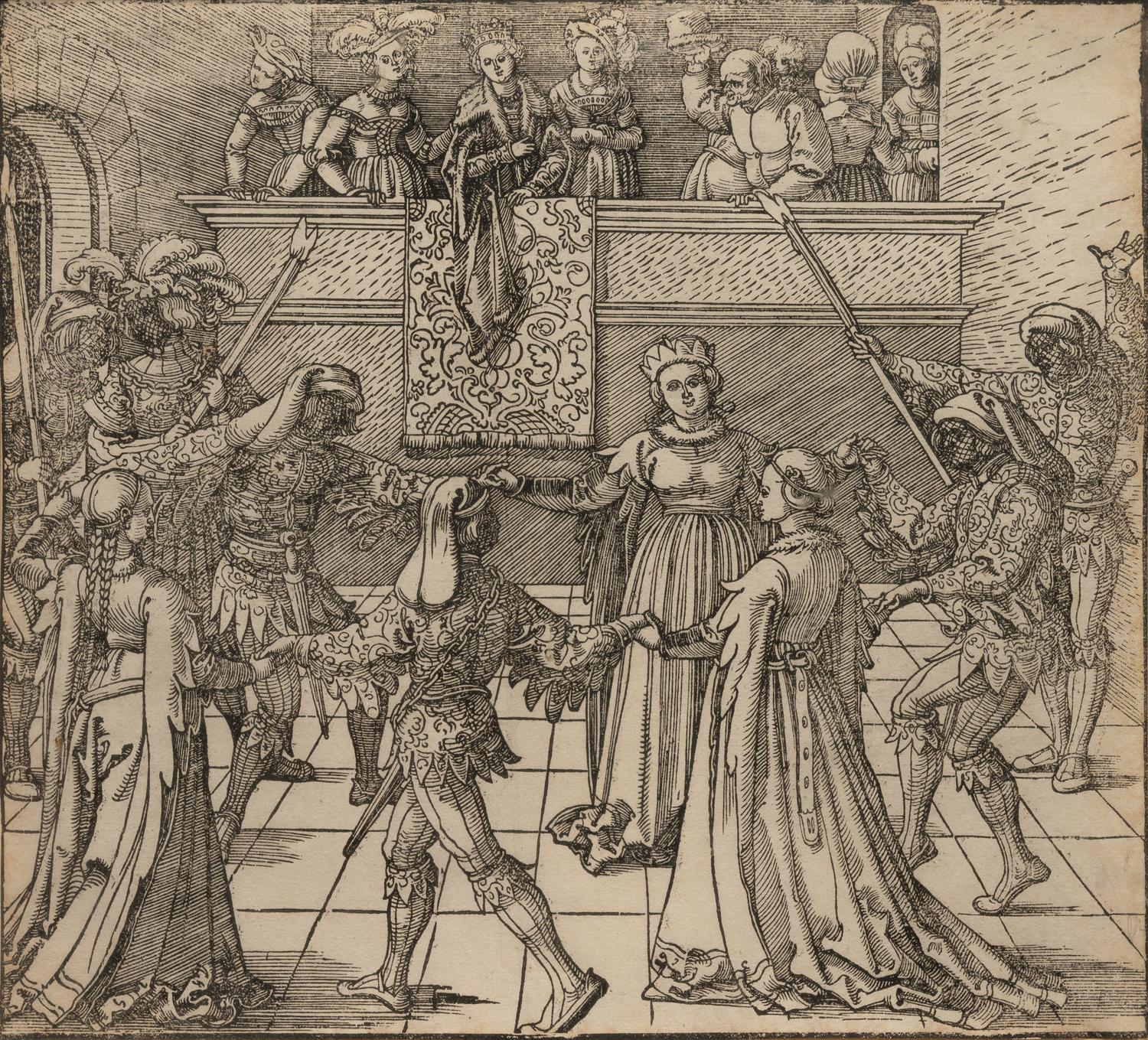 Masquerade Dance with Torches (from Freydal)
