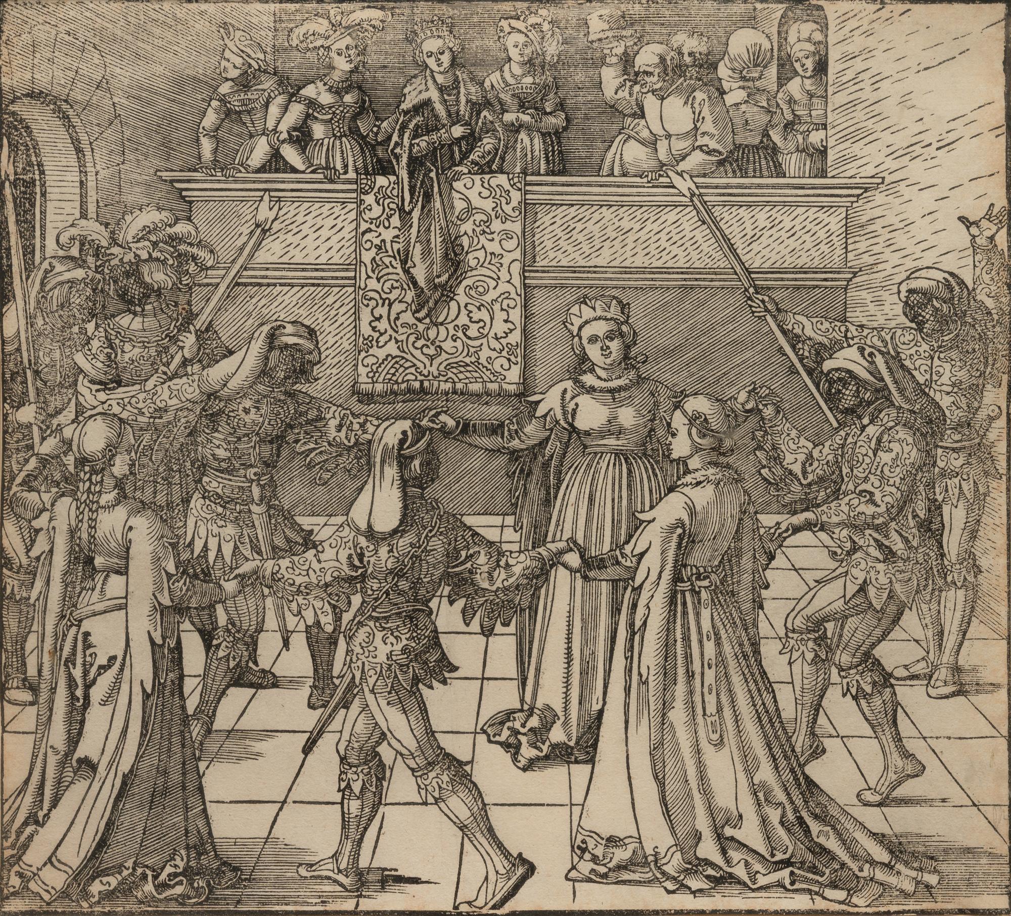 Masquerade Dance with Torches (from Freydal)