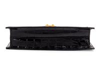 Lana Marks Black Alligator Envelope Hand Bag