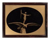 [EARLY PHOTOGRAPHY]. 7 scenic gold tone photographs, incl. coastal scene attrib. to R. LeSesne.