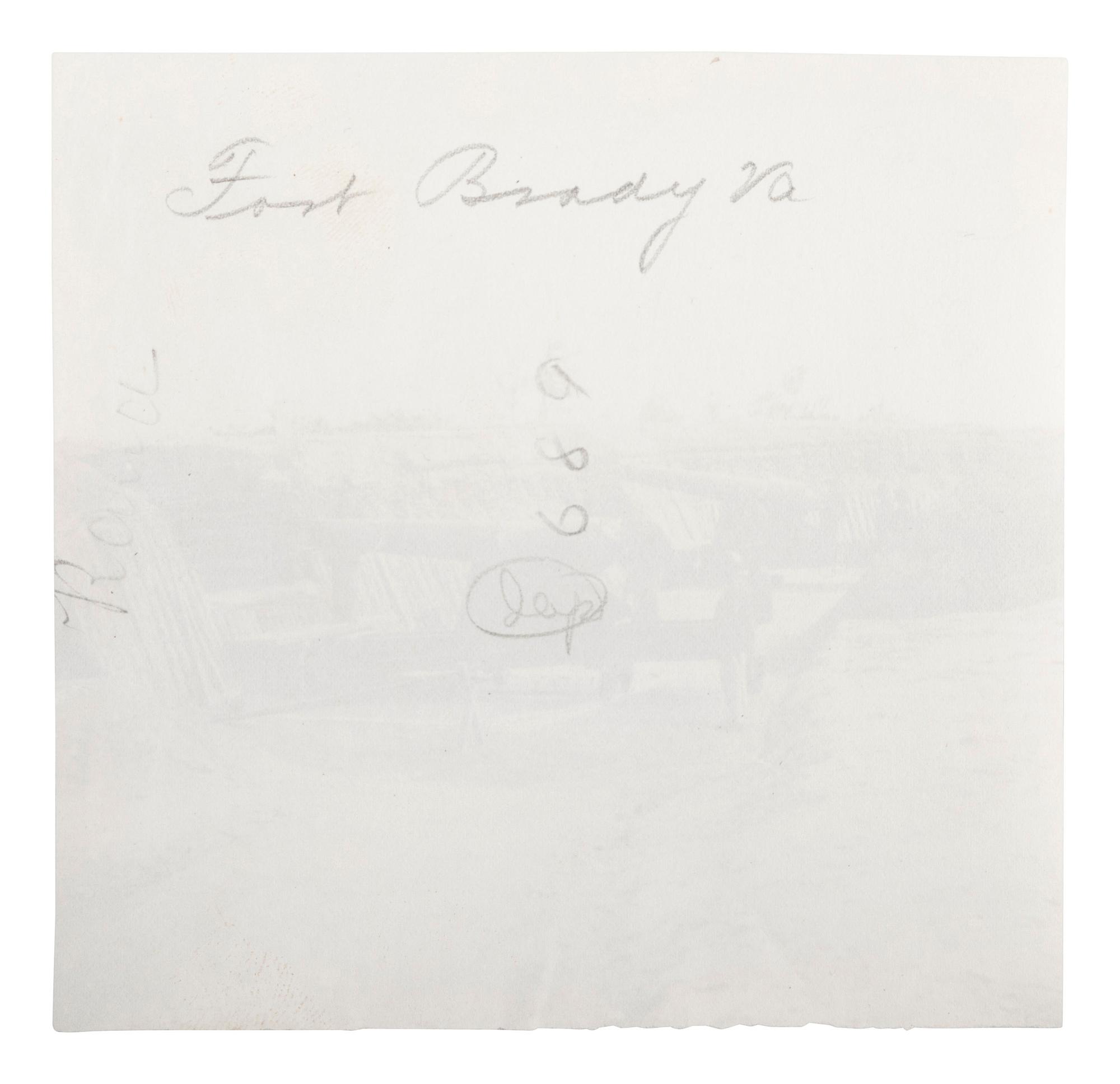 [CIVIL WAR]. RUSSELL, Andrew Joseph (1830-1902), photographer, attrib. Interior View of Fort Brady with Parrott Guns, near Dutch Gap, Virginia. 1861-1865.