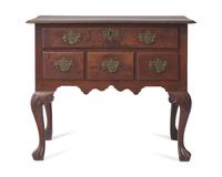 A Chippendale Carved Walnut Dressing Table, Philadelphia or Bucks County, PA, Circa 1745-1755