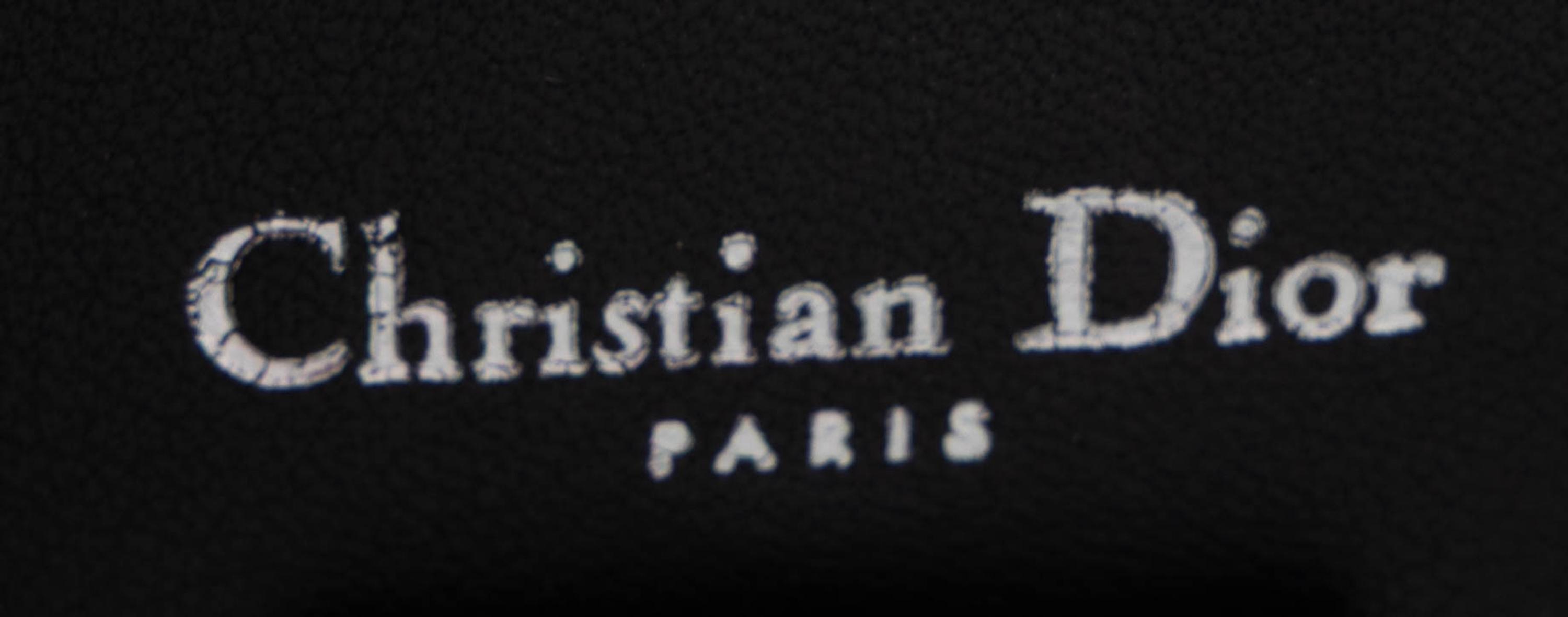 Christian Dior, Small Diorissimo Bag in Blue & Black Snakeskin