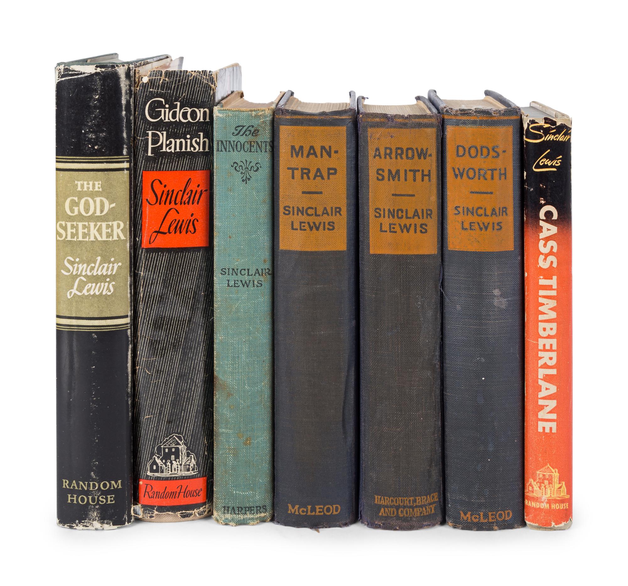 LEWIS, Sinclair (1885-1951). A group of 7 works, comprising: