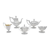An American Silver Five-Piece Tea and Coffee Service