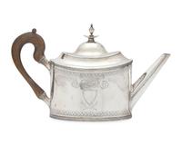 A Federal Silver Teapot, Isaac Hutton (c. 1766-1855), New York, NY, Circa 1795