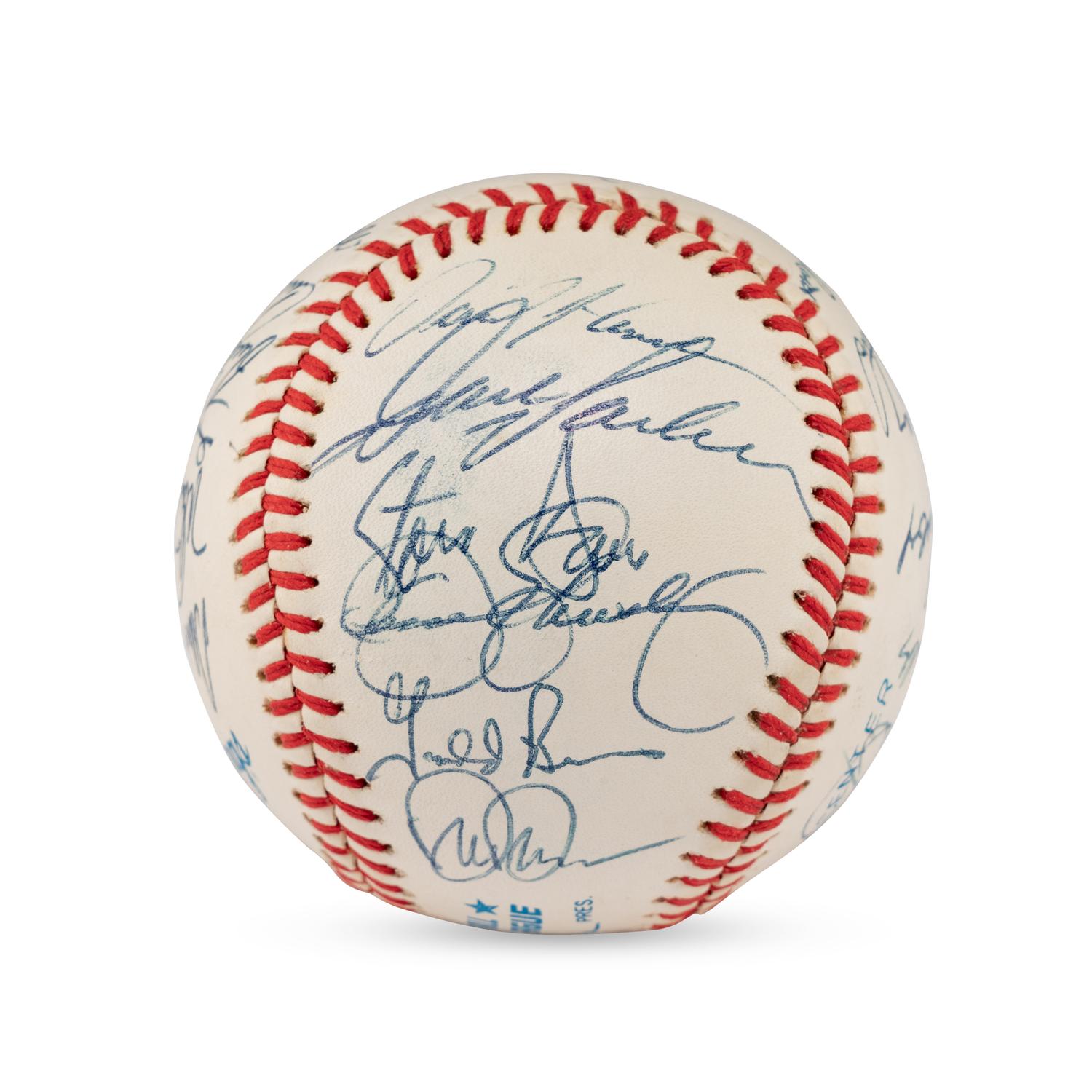 A 1989 World Series Champions Oakland Athletics Team Signed Autograph Baseball (PSA Letter of Authenticity)