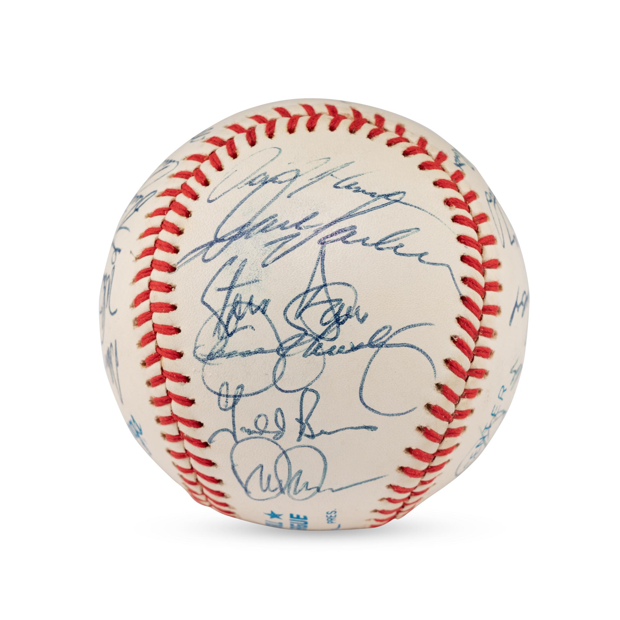 A 1989 World Series Champions Oakland Athletics Team Signed Autograph Baseball (PSA Letter of Authenticity)