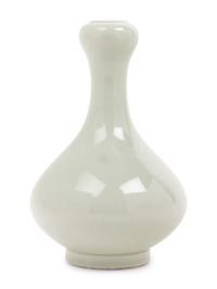 A Chinese Celadon Glazed Garlic-Mouth Vase