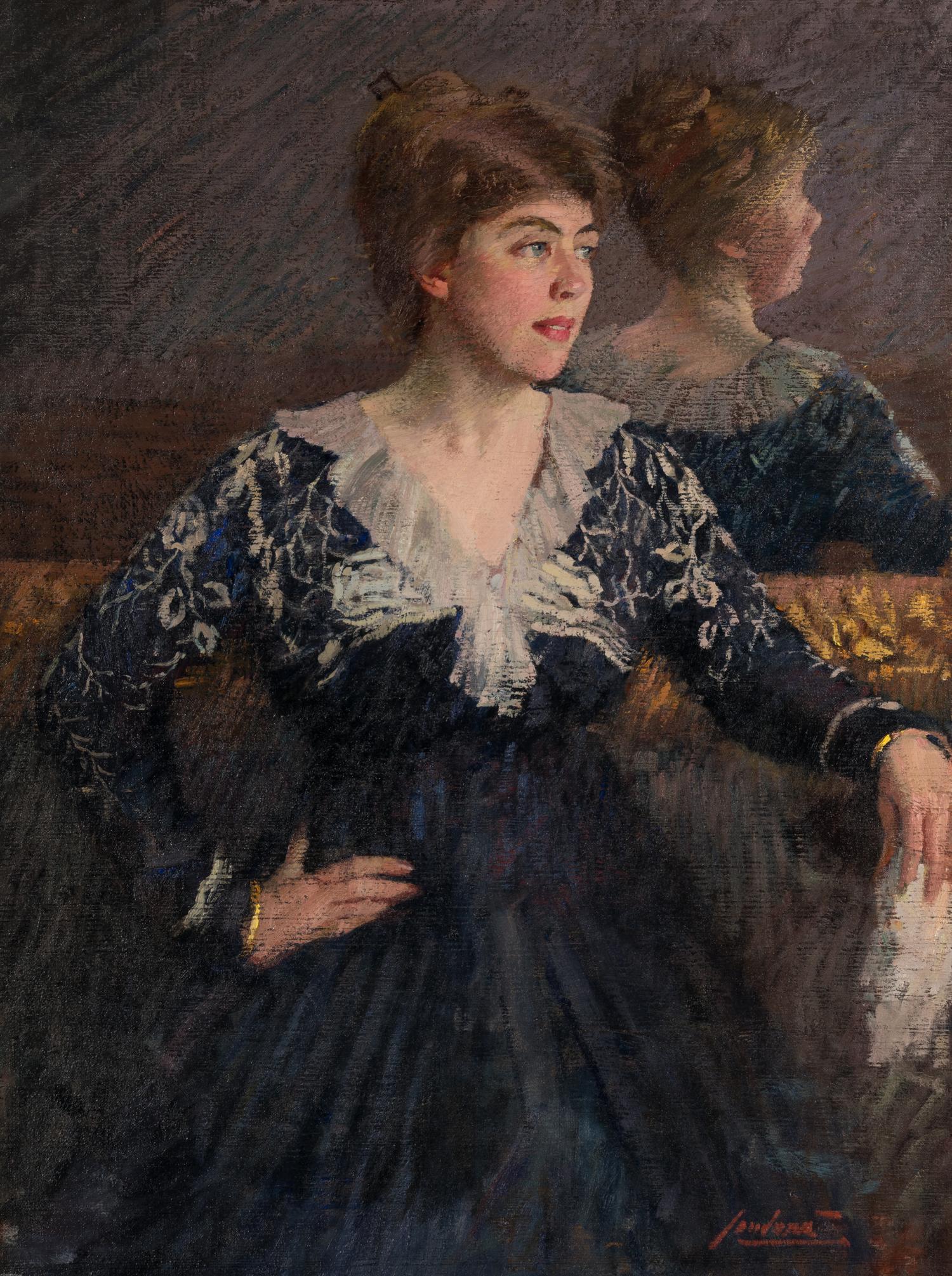 Woman by a Mirror