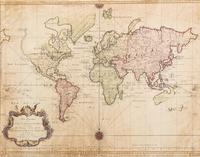 BELLIN, Jacques Nicholas (1703-1772). An Essay of a New and Compact Map Containing the Known Parts of the Terrestrial Globe . The Hague: P. de Hondt, 1750.