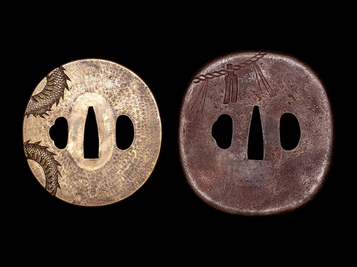 Two Metal Tsuba
