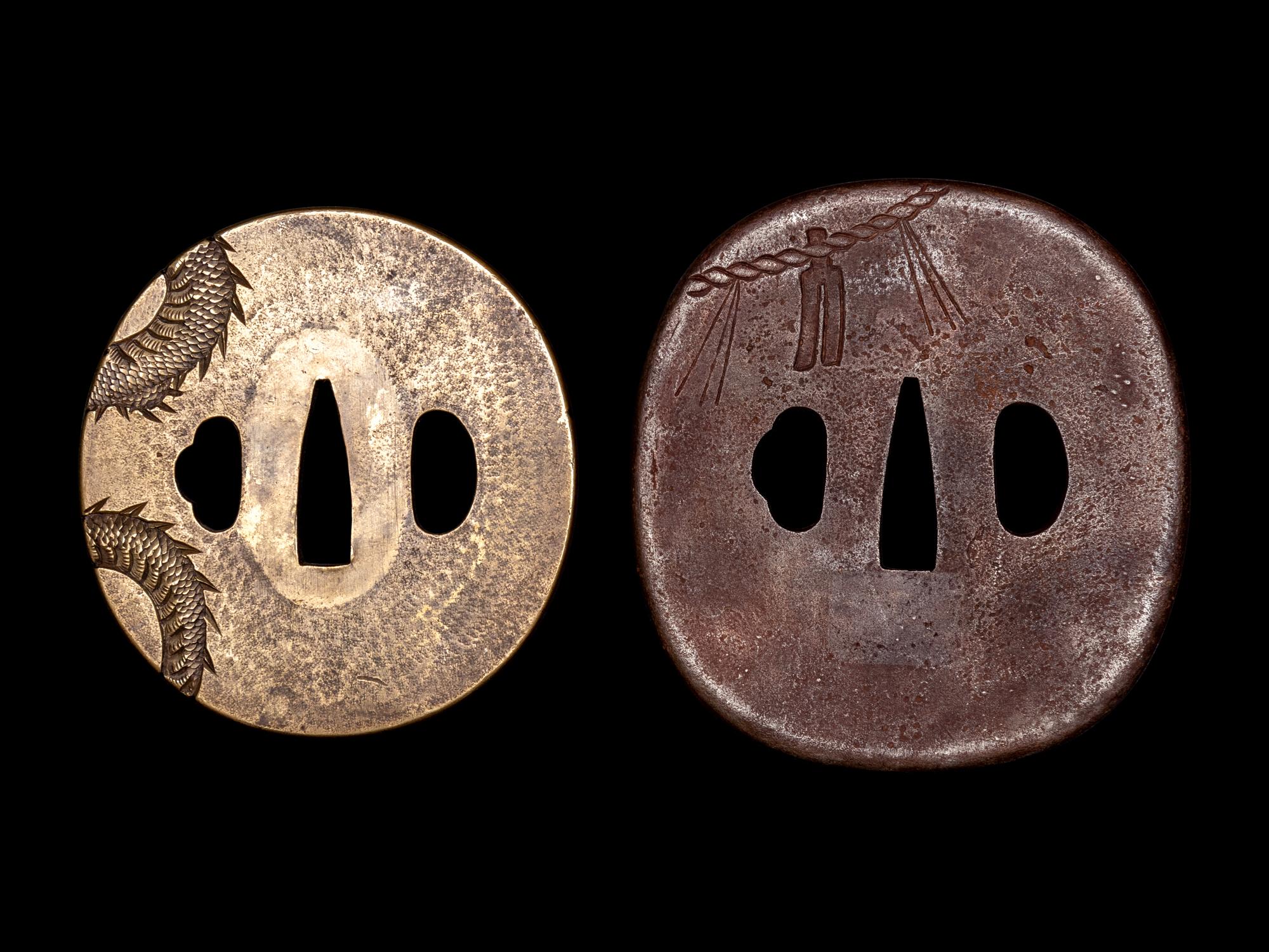 Two Metal Tsuba