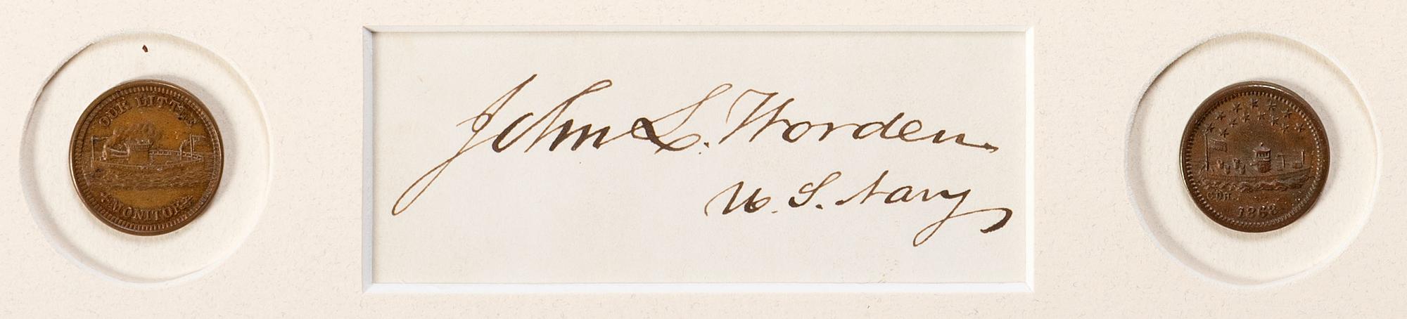 [CIVIL WAR - SPANISH AMERICAN WAR]. 9 autographs of Naval officers and generals, incl. ANDERSON.