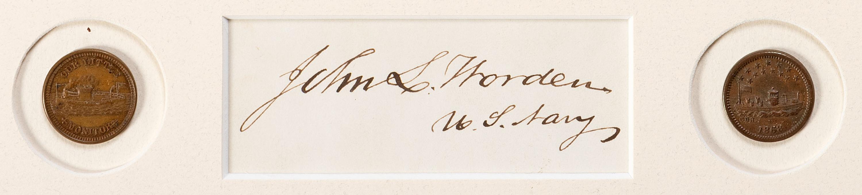 [CIVIL WAR - SPANISH AMERICAN WAR]. 9 autographs of Naval officers and generals, incl. ANDERSON.