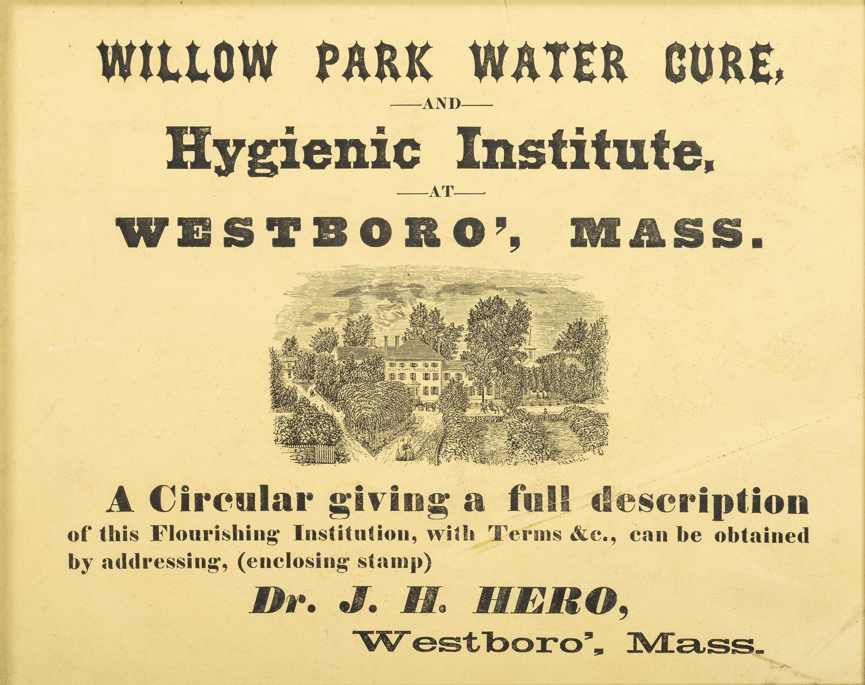 [ADVERTISING] -- [MEDICINE]. A group of 4 broadsides advertising medicines and a treatment facility, comprising: