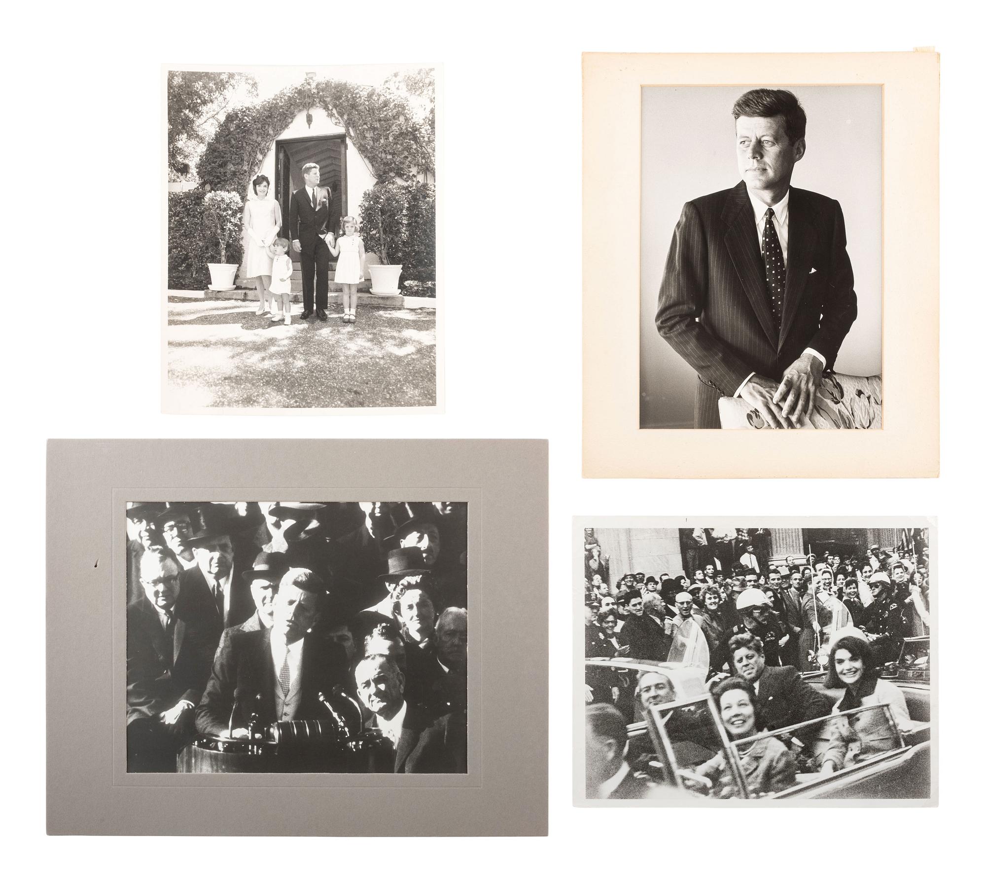 [POLITICS]. A group of presidential and vice presidential autographs and memorabilia, including TAFT, HARDING, COOLIDGE, HOOVER, TRUMAN, and FORD.