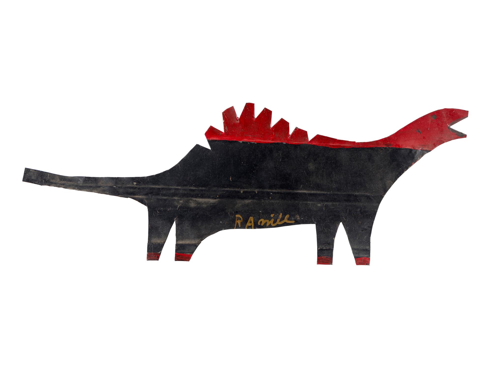 Two Dinosaurs and One Cat (three works)