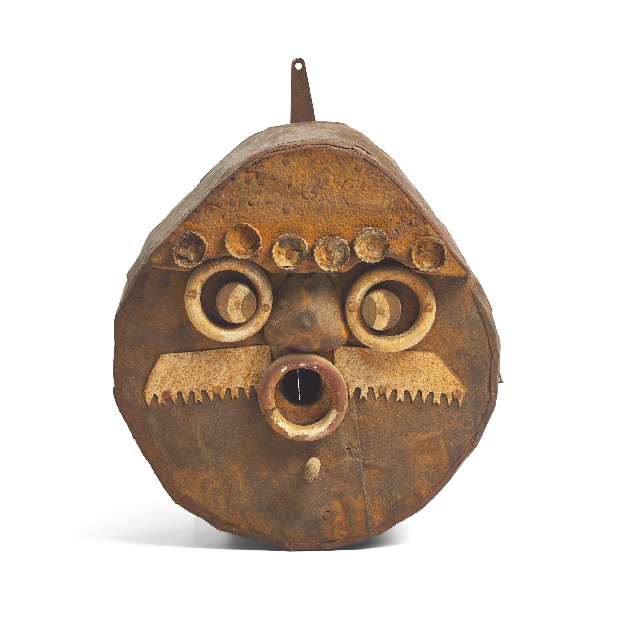 A Found Object Gentleman- Form Bird House
