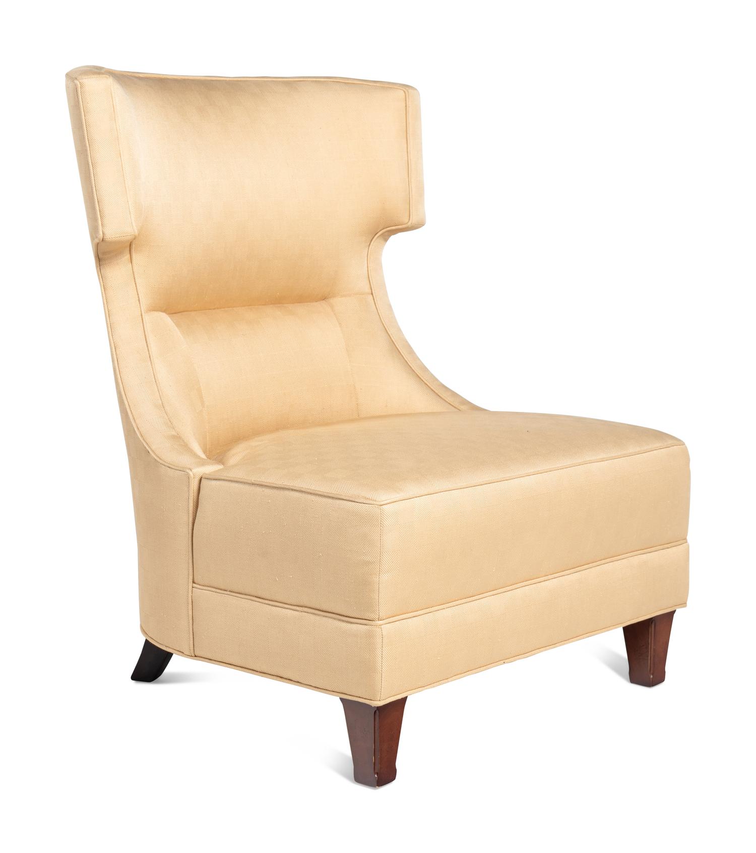 A Pair of Contemporary Slipper Chairs