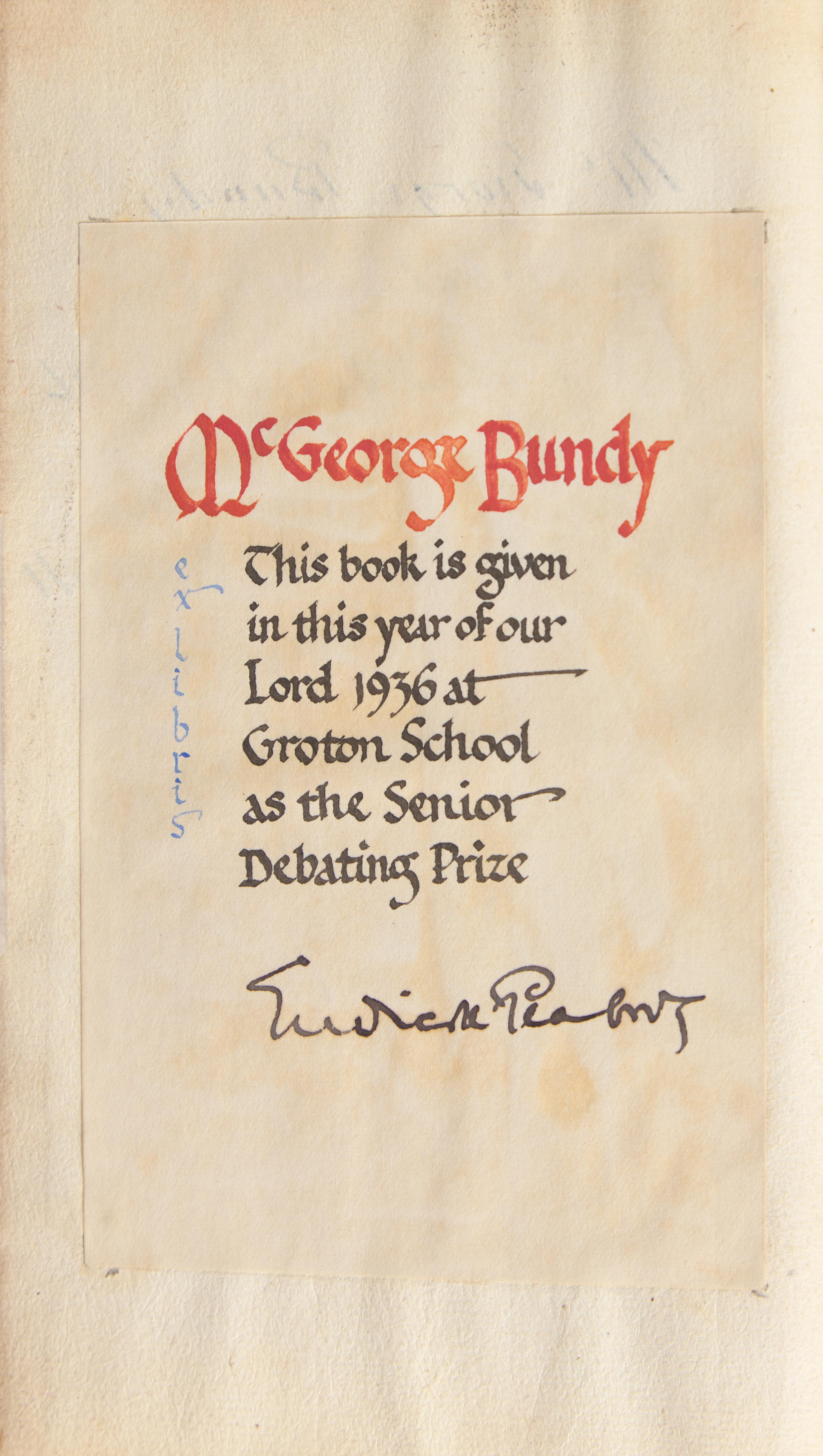 [Presidential] [Roosevelt, Franklin D.] Brown, Thomas. Certain Miscellany Tracts
