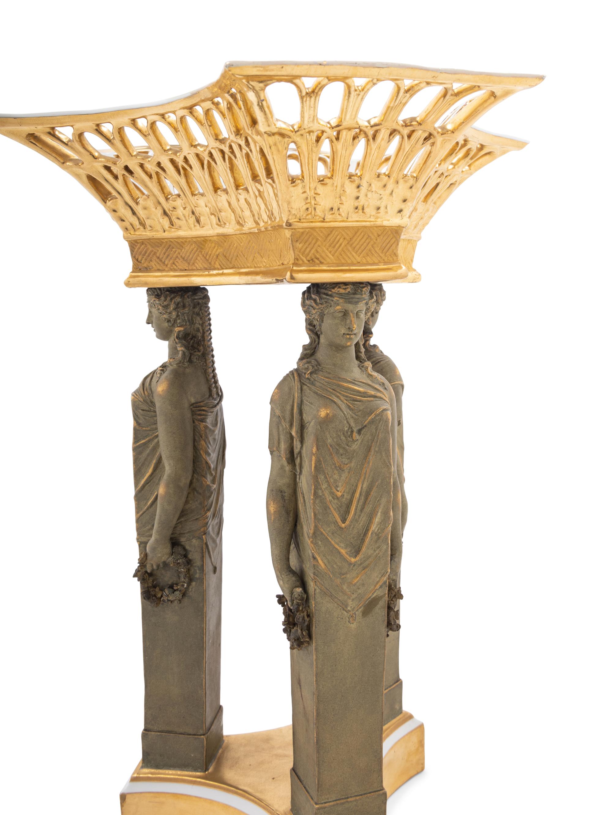 A Pair of Berlin (K.P.M.) Porcelain Centerpieces