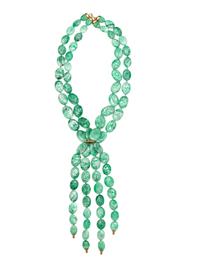 ANGELA PINTALDI, MULTISTRAND JADE BEAD NECKLACE