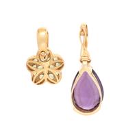 COLLECTION OF YELLOW GOLD AND MULTIGEM PENDANTS